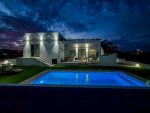 La ventana del mar San Felipe private pool home vacation rental - Pool night view